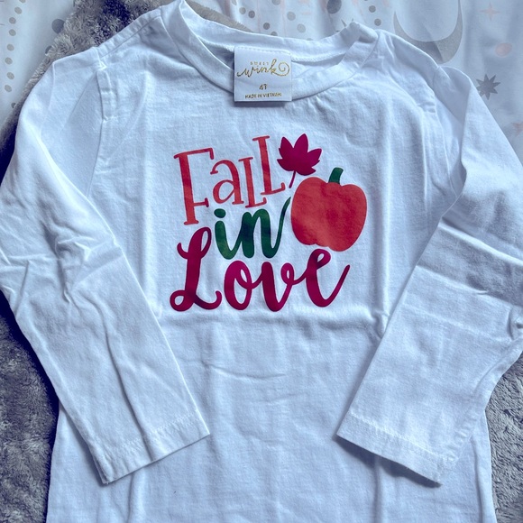 Toddler Girl "Fall in Love" Shirt - Picture 1 of 3
